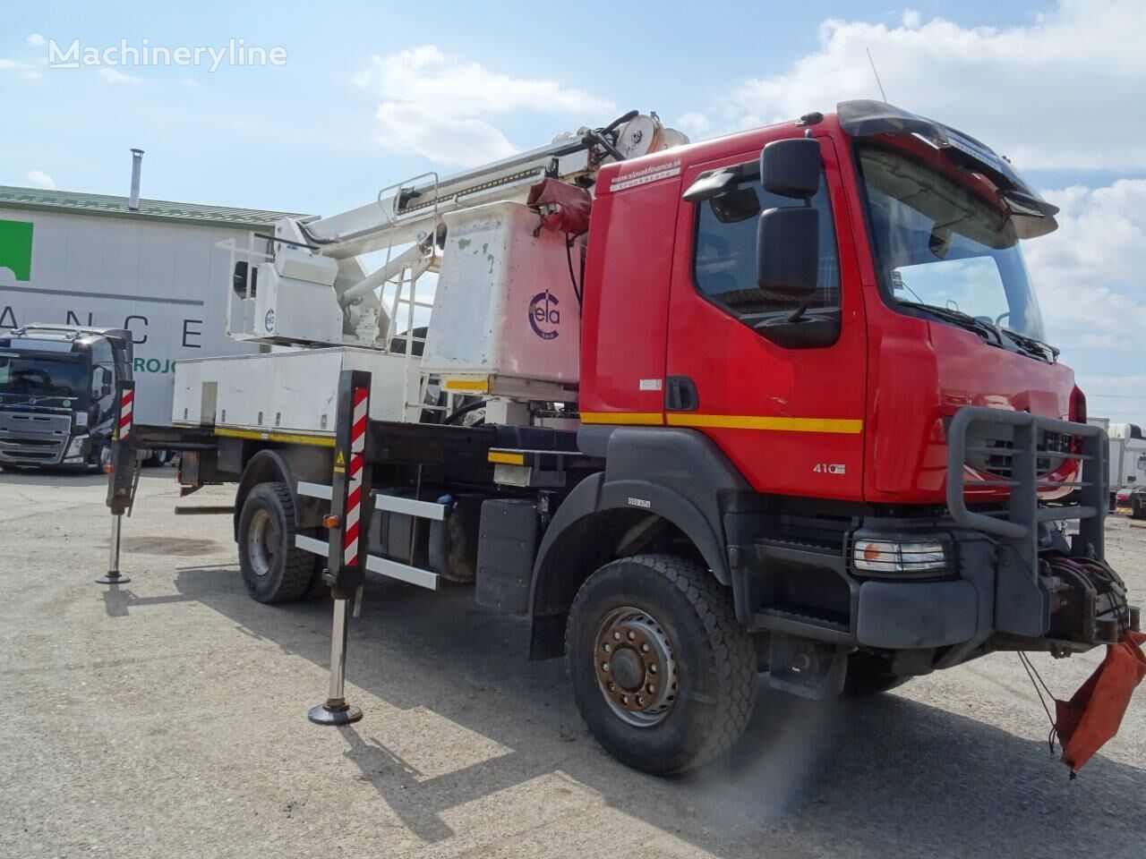 رافعة السلة التلسكوبية Renault KERAX 410.19 4x4 vysokozdvižná plošina, EURO 4, manuál VIN 487