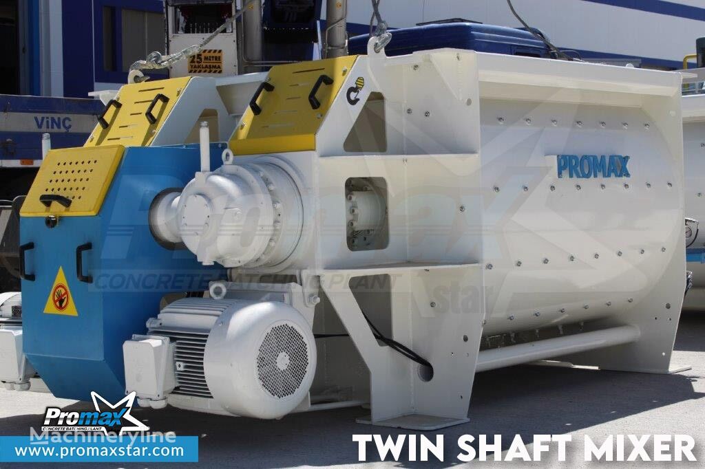 جديد خلاطة الخرسانة Promax 2 m3 /3 m3 TWIN SHAFT MIXER