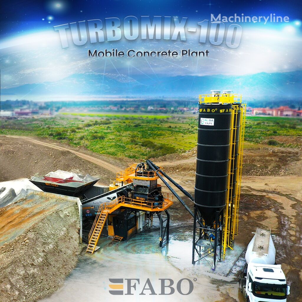 جديد ماكينة صناعة الخرسانة FABO TURBOMIX-100 Ceriya Mobilnyh betonnyh ustanovok
