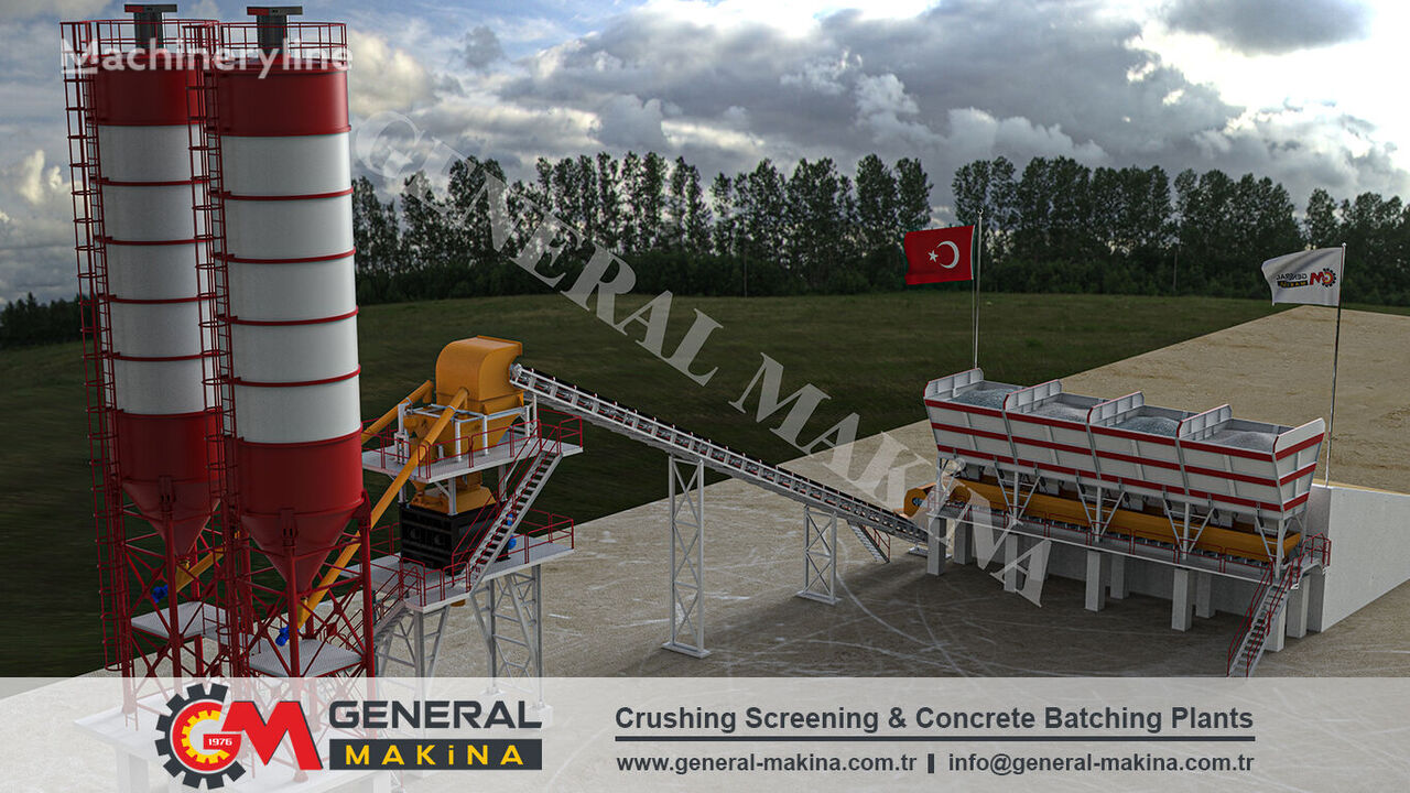 جديد ماكينة صناعة الخرسانة General Makina NEW TITAN 100 m3/h Ready Concrete Mix Plant