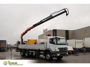 شاحنة رافعة Mercedes-Benz Axor 2633 + FASSI 155 +REMOTE+ 6X4 BIG AXLE + MANUAL