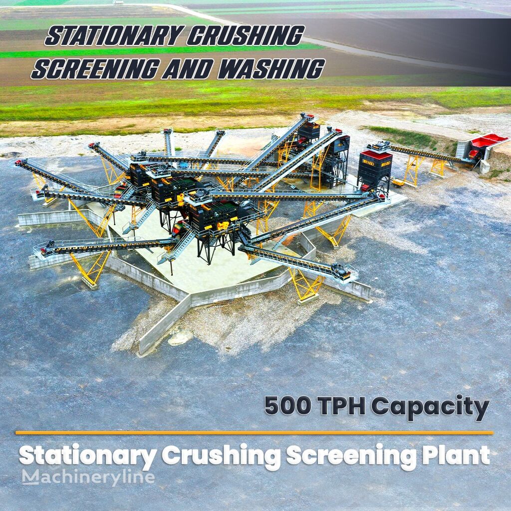 جديد كسارة FABO STATIONARY TYPE 500 T/H CRUSHING & SCREENING PLANT